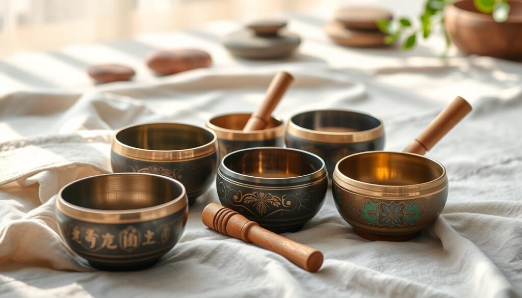 Tibetan singing bowl set Tibetan singing bowl set