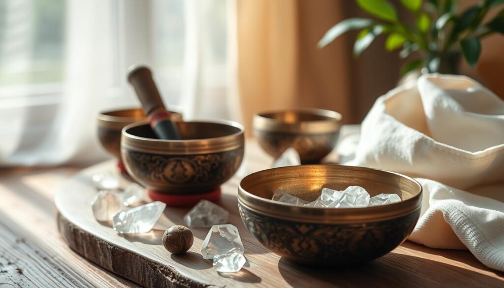 Tibetan singing bowl set for healing