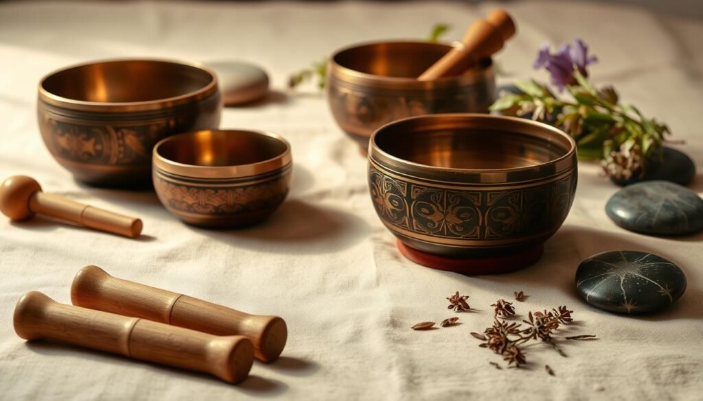 Tibetan singing bowl set Tibetan singing bowl set