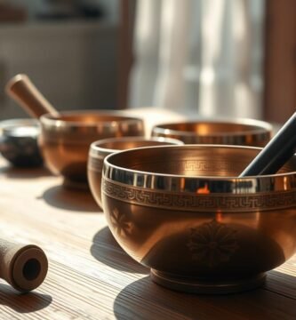 Tibetan singing bowl set for home use