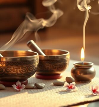 Tibetan singing bowl set for peace and calm