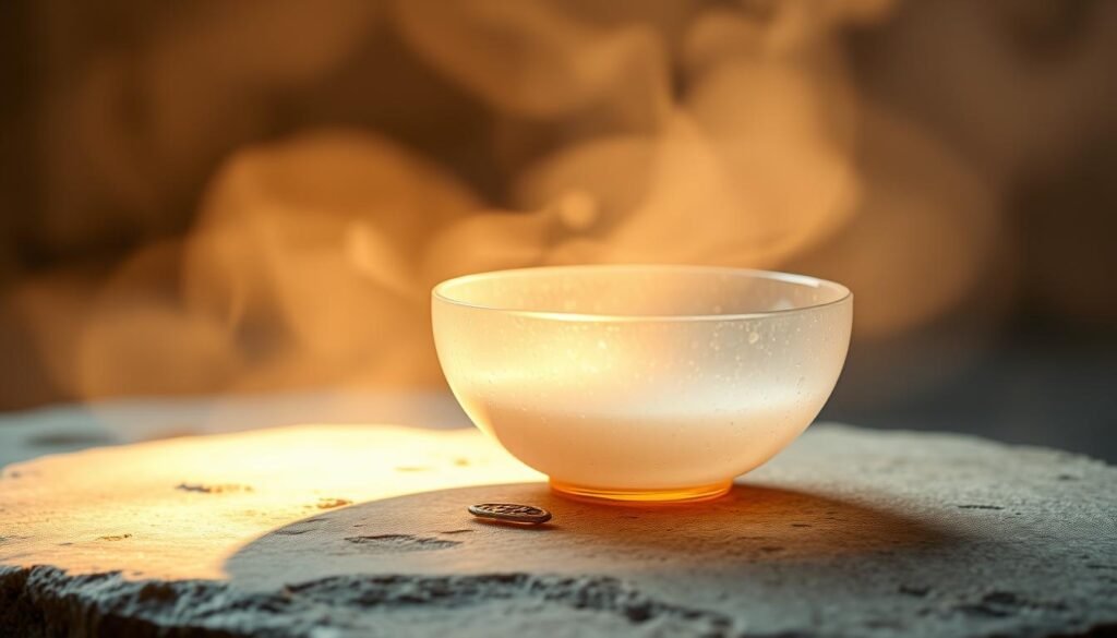 crystal singing bowl for fertility meditation