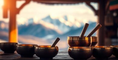 using Tibetan singing bowls for trauma healing