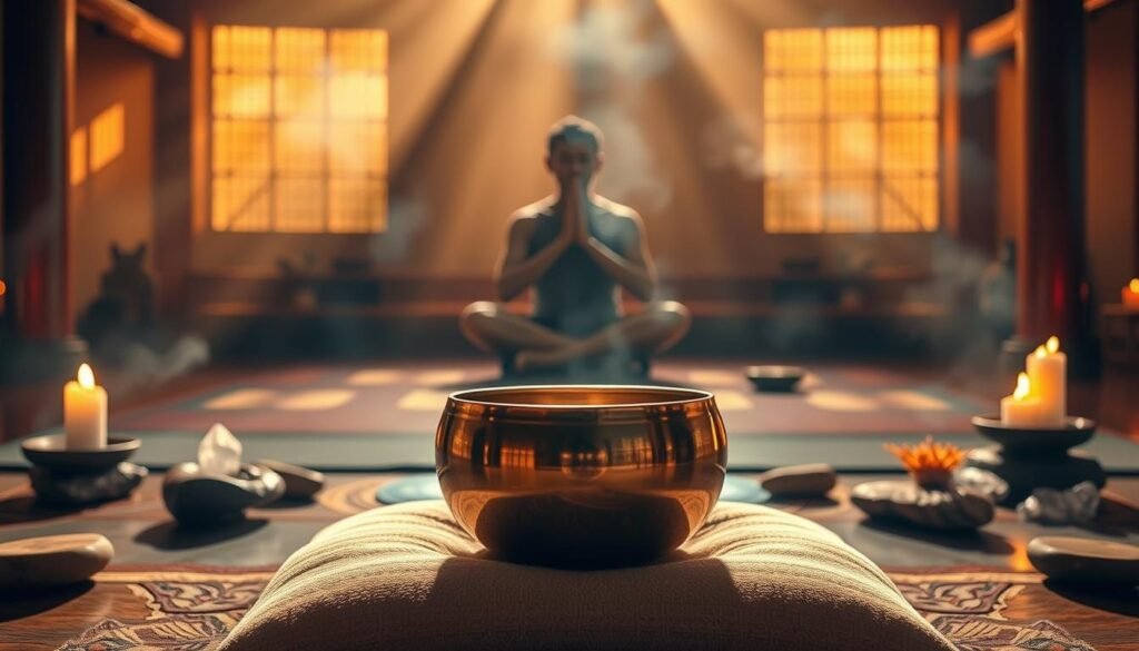 Tibetan singing bowl therapy