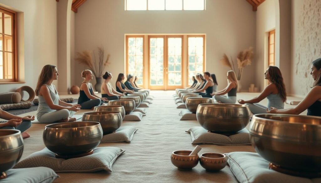 energy cleansing rituals using singing bowls