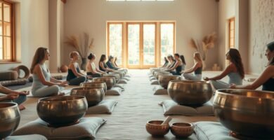 energy cleansing rituals using singing bowls