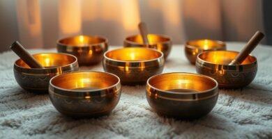 how to use singing bowls to fall asleep faster