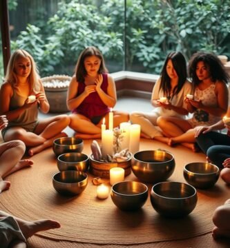 Women’s healing circle with sound bowls