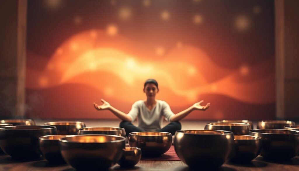 chakra meditation using singing bowls and mantras