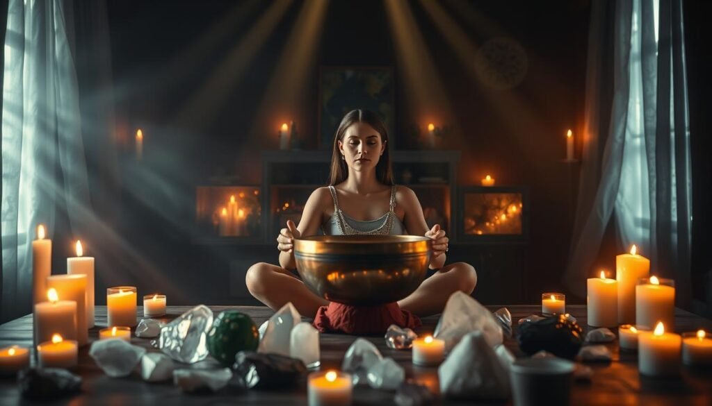 energy healing with singing bowls