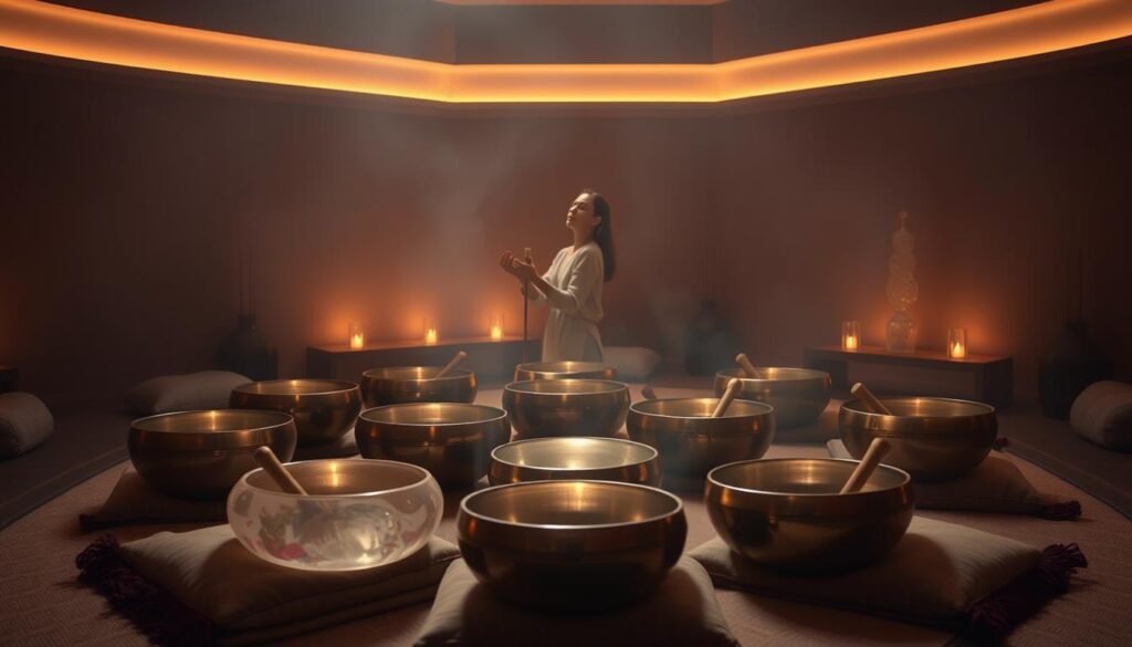 healing with crystal sound bowls