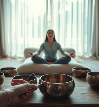 sound bath healing for burnout recovery using singing bowls