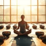 how to combine yoga and singing bowl sound therapy